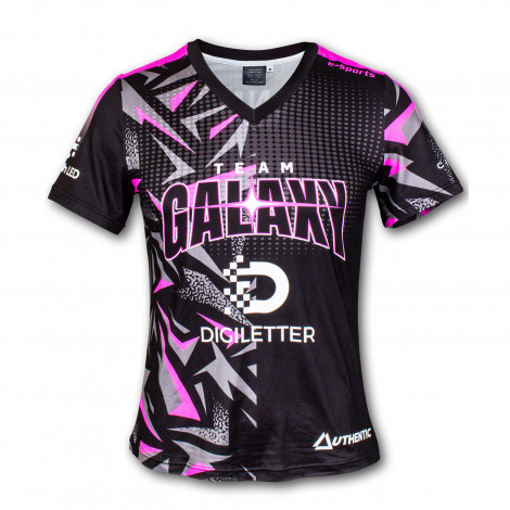 Custom Womens Sports V-Neck T- Shirt - Image 2