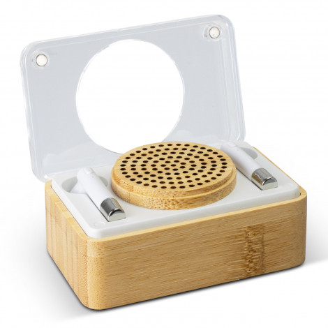 Bamboo Wireless Speaker & Earbud Set - Image 3