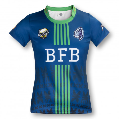 Custom Womens Rugby T-Shirt - Image 2