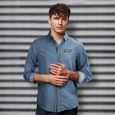 TRENDSWEAR Chester Men's Denim Shirt - Image 8