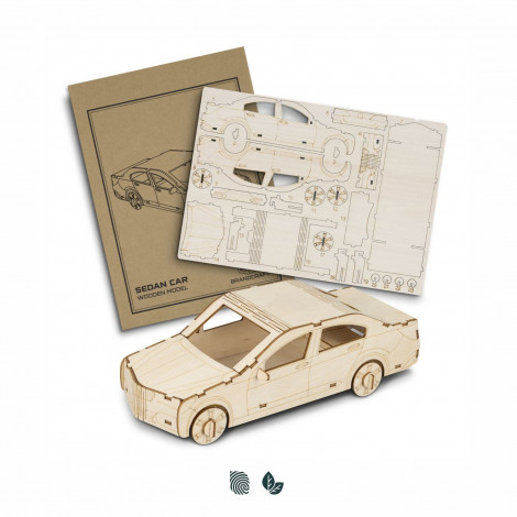 BRANDCRAFT Sedan Car Wooden Model - Image 2