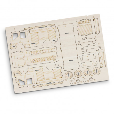 BRANDCRAFT Fire Truck Wooden Model - Image 4