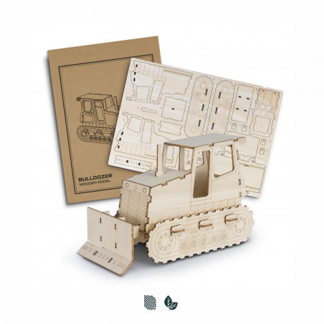 BRANDCRAFT Bulldozer Wooden Model - Image 2