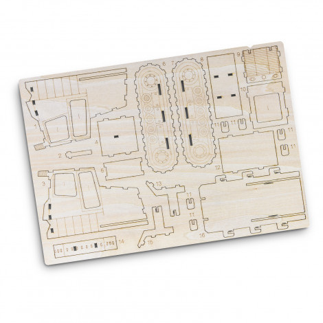 BRANDCRAFT Bulldozer Wooden Model - Image 4