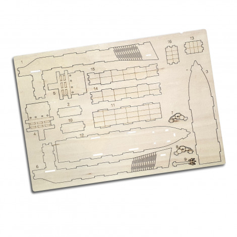 BRANDCRAFT Cargo Ship Wooden Model - Image 4