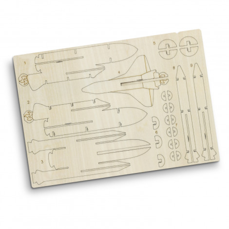 BRANDCRAFT Rocket Ship Wooden Model - Image 4