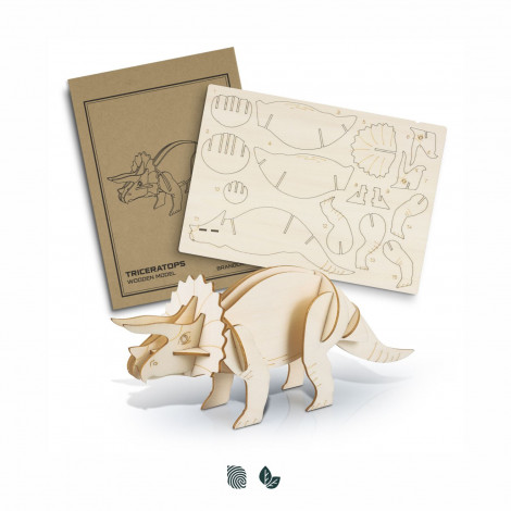 BRANDCRAFT Triceratops Wooden Model - Image 2