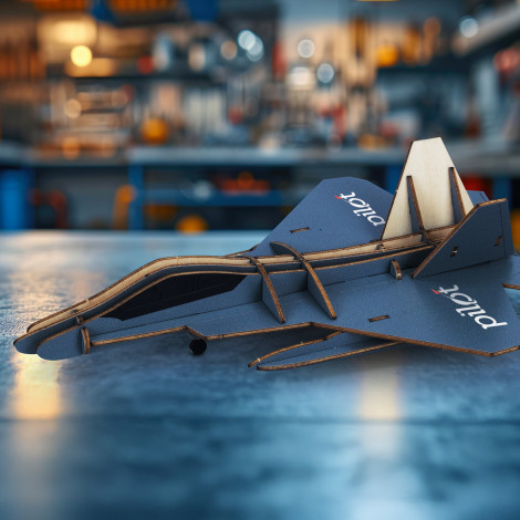 BRANDCRAFT Jet Fighter Wooden Model - Image 8