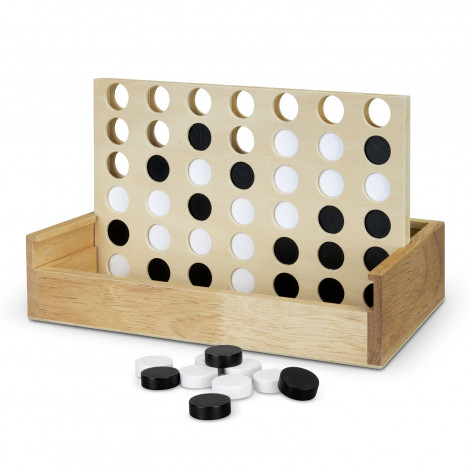NATURA Quattro Wooden Four-in-a-Row Game - Image 4